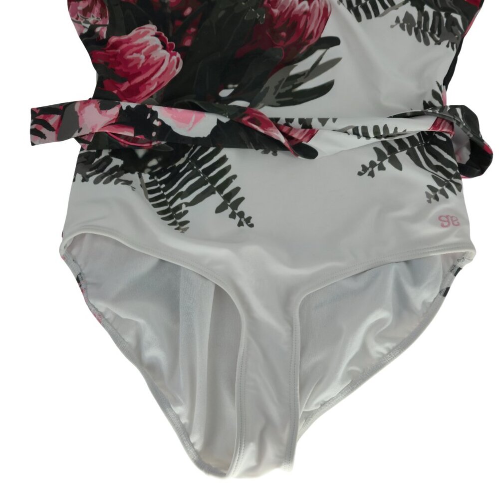 Albion Swimsuit One-Piece Desert Rose Cape Feminine Floral Sexy Modest Beach Sun - Picture 3 of 15